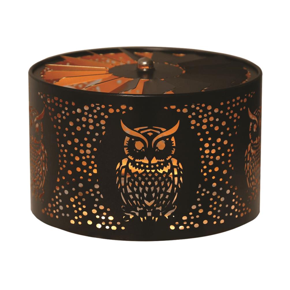 Aroma Silhouette Black & Gold Carousel Owl Shade £11.69